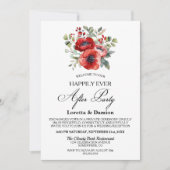 Invitation Heureusement Jamais Après La Réception De Mariage (Devant)