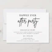 Invitation Heureusement Jamais après la réception de mariage (Devant)