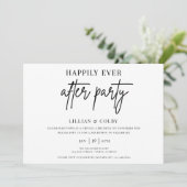 Invitation Heureusement Jamais après la réception de mariage (Debout devant)