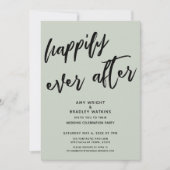 Invitation Heureusement Jamais Après La Réception De Mariage  (Devant)