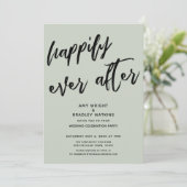 Invitation Heureusement Jamais Après La Réception De Mariage  (Debout devant)