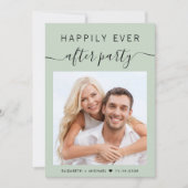 Invitation Heureusement Jamais Après La Réception De Mariage (Devant)