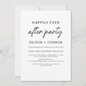 Invitation Heureusement Jamais Après La Réception De Mariage  (Devant)