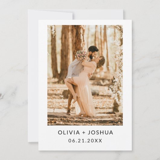 Invitation Heureusement Jamais Après La Réception De Mariage  (Dos)