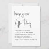 Invitation Heureusement Jamais Après La Réception De Mariage  (Devant)