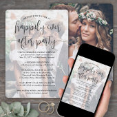 Invitation Heureusement Jamais Après La Réception De Mariage