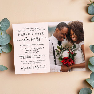 Invitation Heureusement Jamais Après La Réception De Mariage 