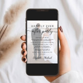 Invitation Heureusement Jamais Après La Réception De Mariage