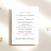 Invitation Heureusement Jamais Après La Réception De Mariage