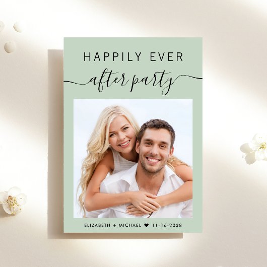 Invitation Heureusement Jamais Après La Réception De Mariage