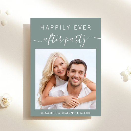 Invitation Heureusement Jamais Après La Réception De Mariage