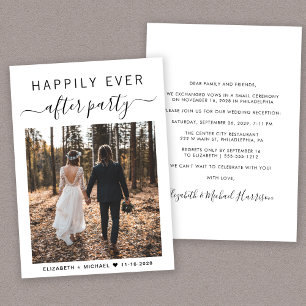 Invitation Heureusement Jamais Après La Réception De Mariage 
