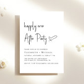 Invitation Heureusement Jamais Après La Réception De Mariage