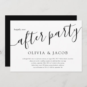 Invitation Heureusement Jamais Après La Réception De Mariage 