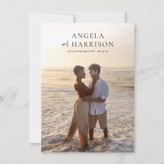 Invitation Heureusement Jamais Après La Réception De Mariage  (Dos)