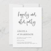 Invitation Heureusement Jamais Après La Réception De Mariage  (Devant)