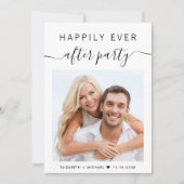 Invitation Heureusement Jamais Après La Réception De Mariage (Devant)