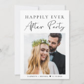 Invitation Heureusement Jamais Après La Réception De Mariage (Devant)