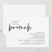 Invitation Heureusement Jamais Après Le Déjeuner Fête De Mari (Devant / Derrière)