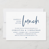 Invitation Heureusement Jamais Après Le Déjeuner Fête De Mari (Devant)