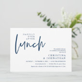 Invitation Heureusement Jamais Après Le Déjeuner Fête De Mari (Debout devant)