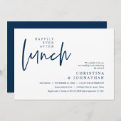 Invitation Heureusement Jamais Après Le Déjeuner Fête De Mari (Devant / Derrière)