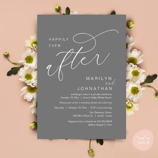 Invitation Heureusement Jamais Après Le Dîner De Soirée De Ma