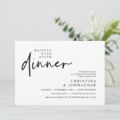 Invitation Heureusement Jamais Après Le Dîner Fête De Mariage (Debout devant)