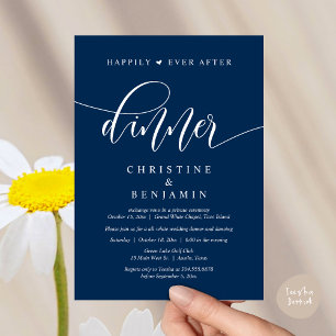 Invitation Heureusement Jamais Après Le Dîner, Mariage Fête D