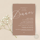 Invitation Heureusement Jamais Après Le Dîner, Mariage, Taupe