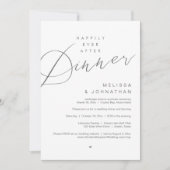 Invitation Heureusement Jamais Après Le Dîner, Soirée De Mari (Devant)