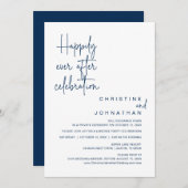 Invitation Heureusement Jamais Après, Mariage Elopement Céléb (Devant / Derrière)