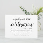 Invitation Heureusement Jamais Après Mariage Elopement Célébr (Debout devant)