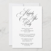 Invitation Heureusement Jamais Après Mariage Réception De Mar (Devant)