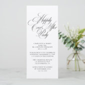 Invitation Heureusement Jamais Après Mariage Réception De Mar (Debout devant)