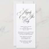 Invitation Heureusement Jamais Après Mariage Réception De Mar (Devant)