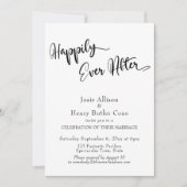 Invitation Heureusement Jamais Après Mariage Réception Gold C (Devant)