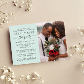 Invitation Heureusement Jamais Après Photo Mint Mariage Récep