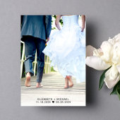 Invitation Heureusement Jamais Après Photo Overlay Mariage Ré