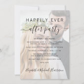 Invitation Heureusement Jamais Après Photo QR Code Réception  (Devant)