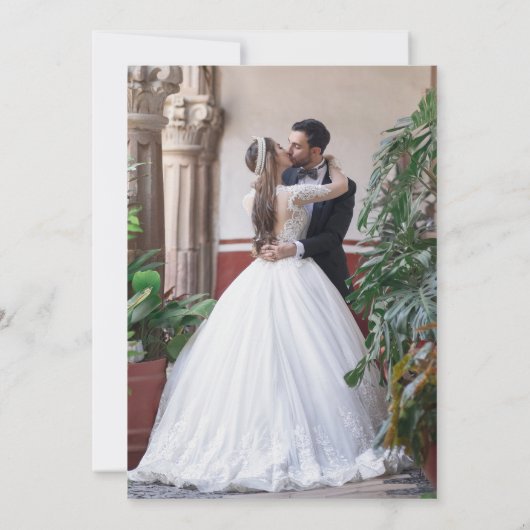 Invitation Heureusement Jamais Après Réception De Mariage Fle (Dos)