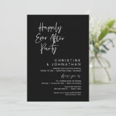 Invitation Heureusement Jamais Après, Soirée Mariage moderne (Debout devant)