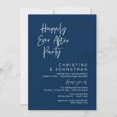Invitation Heureusement Jamais Après, Soirée Mariage moderne (Devant)