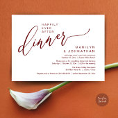 Invitation Heureusement Jamais Après Un Mariage De Fête Récep