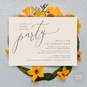 Invitation Heureusement Jamais Après Un Mariage De Fête Récep