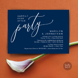 Invitation Heureusement Jamais Après Un Mariage De Fête Récep