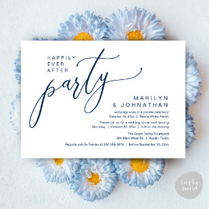 Invitation Heureusement Jamais Après Un Mariage De Fête Récep