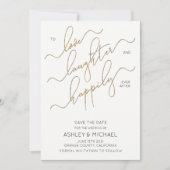 Invitation Heureusement Jamais Après Un Mariage De Script Enr (Devant)