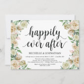 Invitation Heureusement pour toujours, Elopement Réception In (Devant)