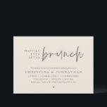 Invitation Heureusement toujours après Brunch Wedding Party,<br><div class="desc">Marquez le début de votre éternité avec élégance grâce à notre carte d'invitation à célébrer l'élégance de notre mariage moderne et à thème contemporain, "Happily Ever After brunch". Parfait pour les couples qui souhaitent profiter de leur joyeux événement, cette invitation exhale le raffinement avec un soupçon de jeu, préparant le...</div>